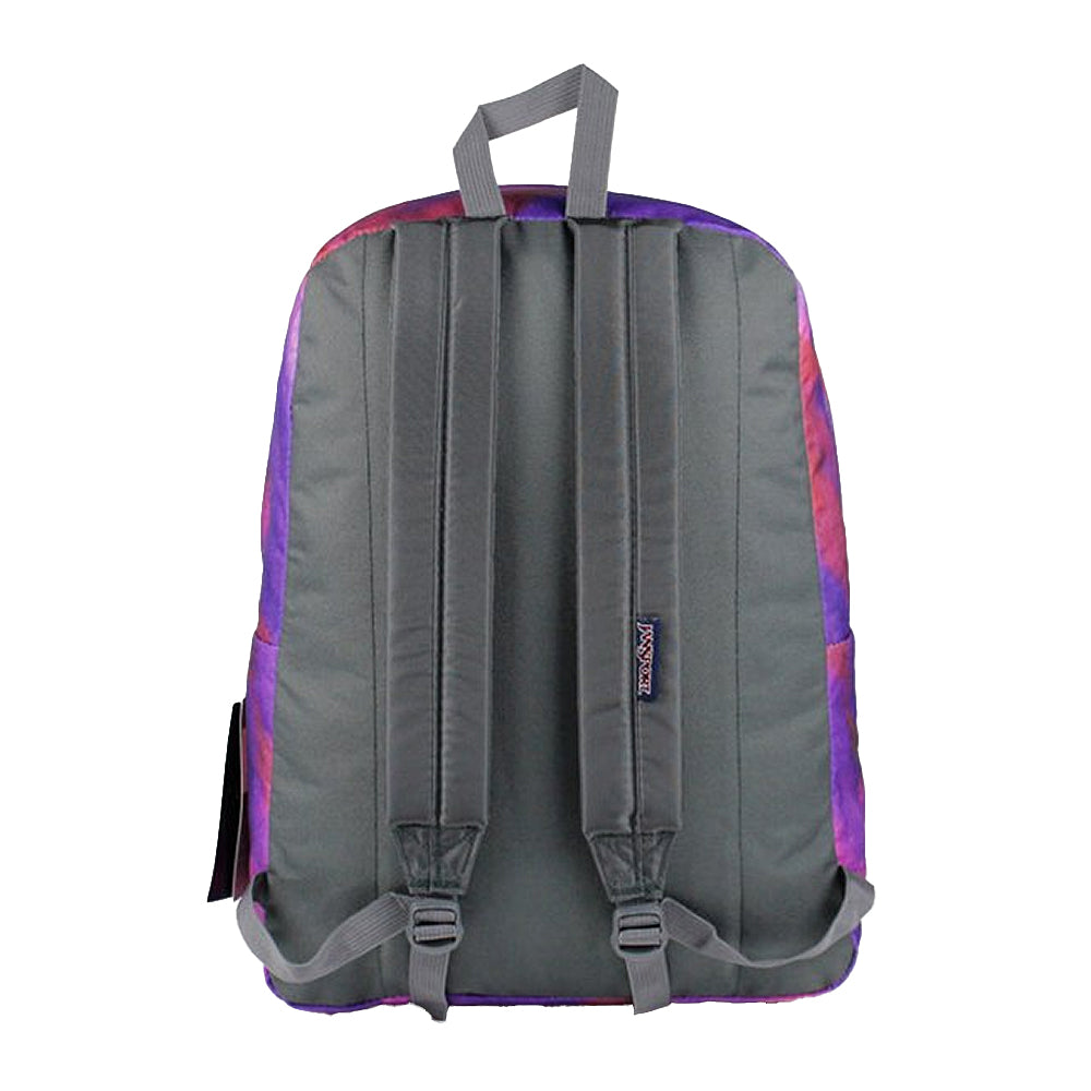 Jansport Superbreak Backpack Purple Sky Multi Watercolor