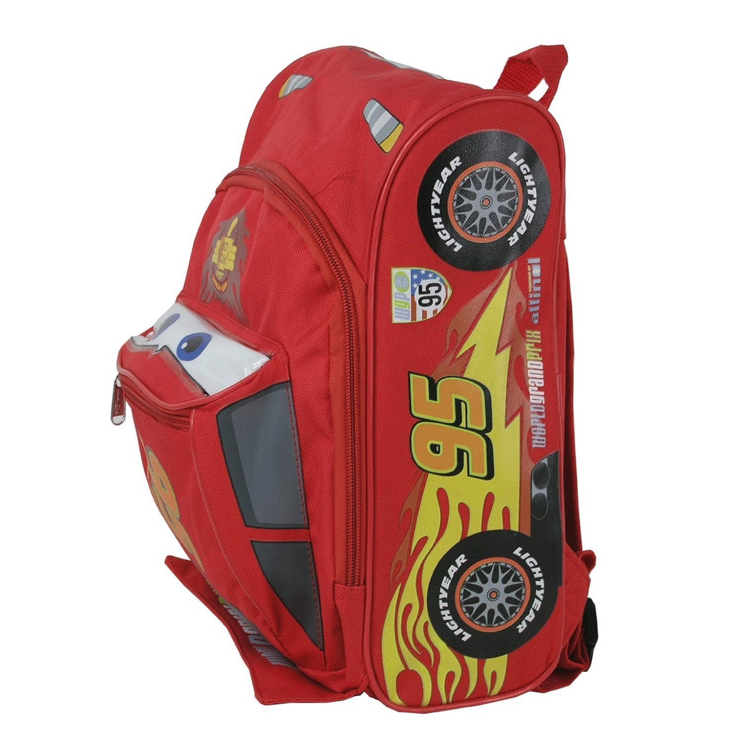 Disney Pixar Cars Todler Boys Backpack Red - 12 Inch