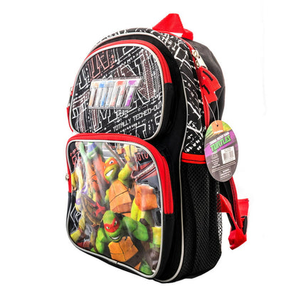 Teenage Mutant Ninja Turtles 12" Black & Red Backpack