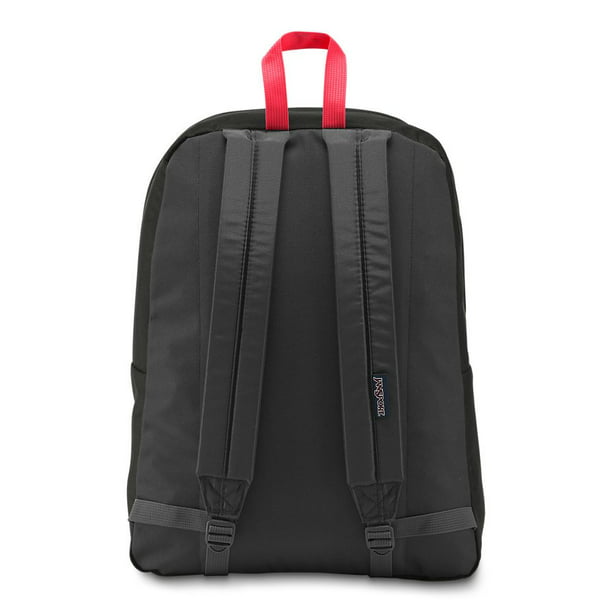 JanSport Backpack Superbreak Black/Fluorescent Red