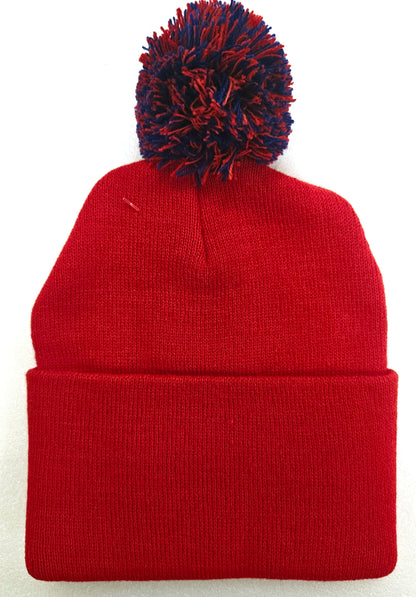 Los Angeles Clippers Logo Pom Beanie Ski Hat in Red