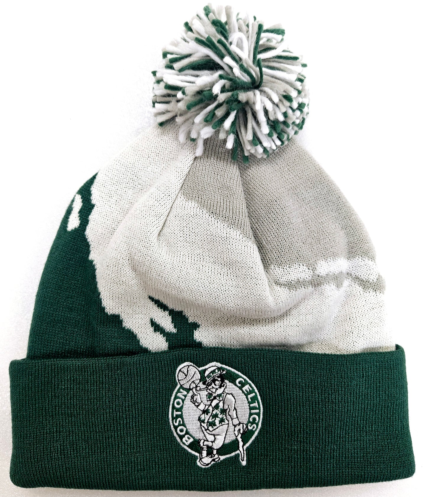 Adidas Boston Celtics NBA Cuffed Knit Pom Hat