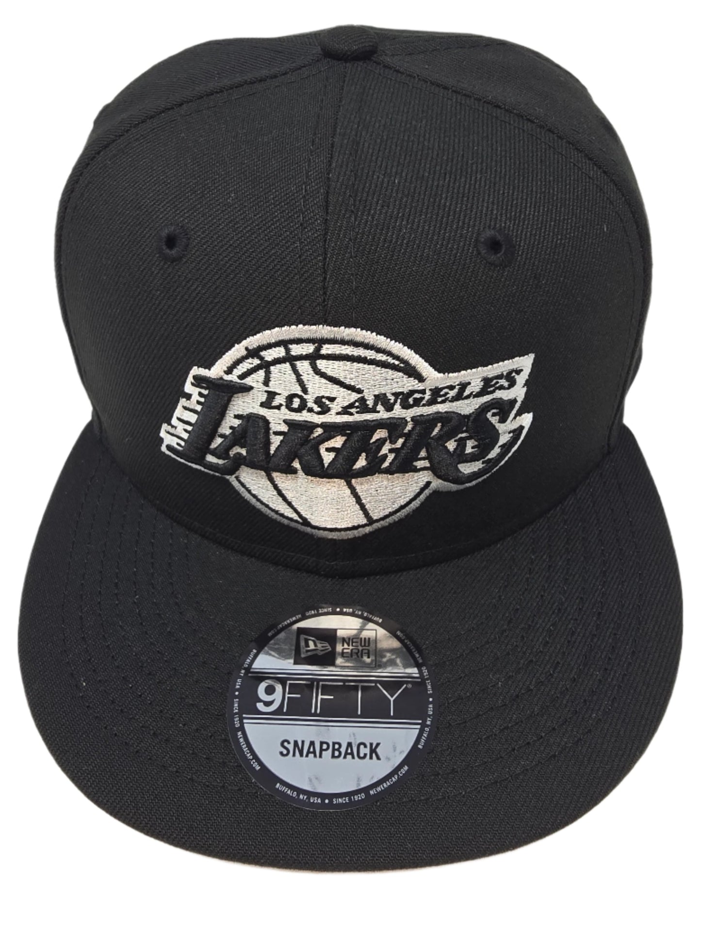 Los Angeles Lakers Officially Licensed NBA New Era 9FIFTY Black and White Snapback