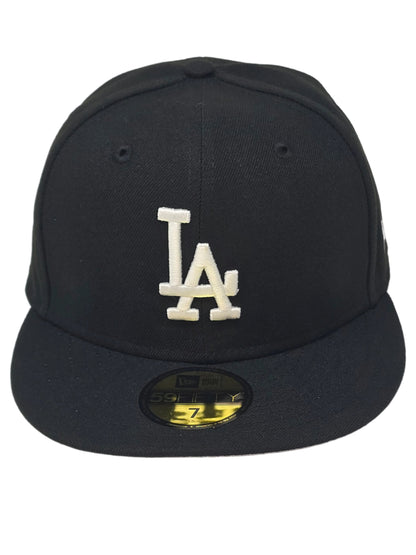 Los Angeles Dodgers New Era 59FIFTY Black Fitted Hat Authentic Collection