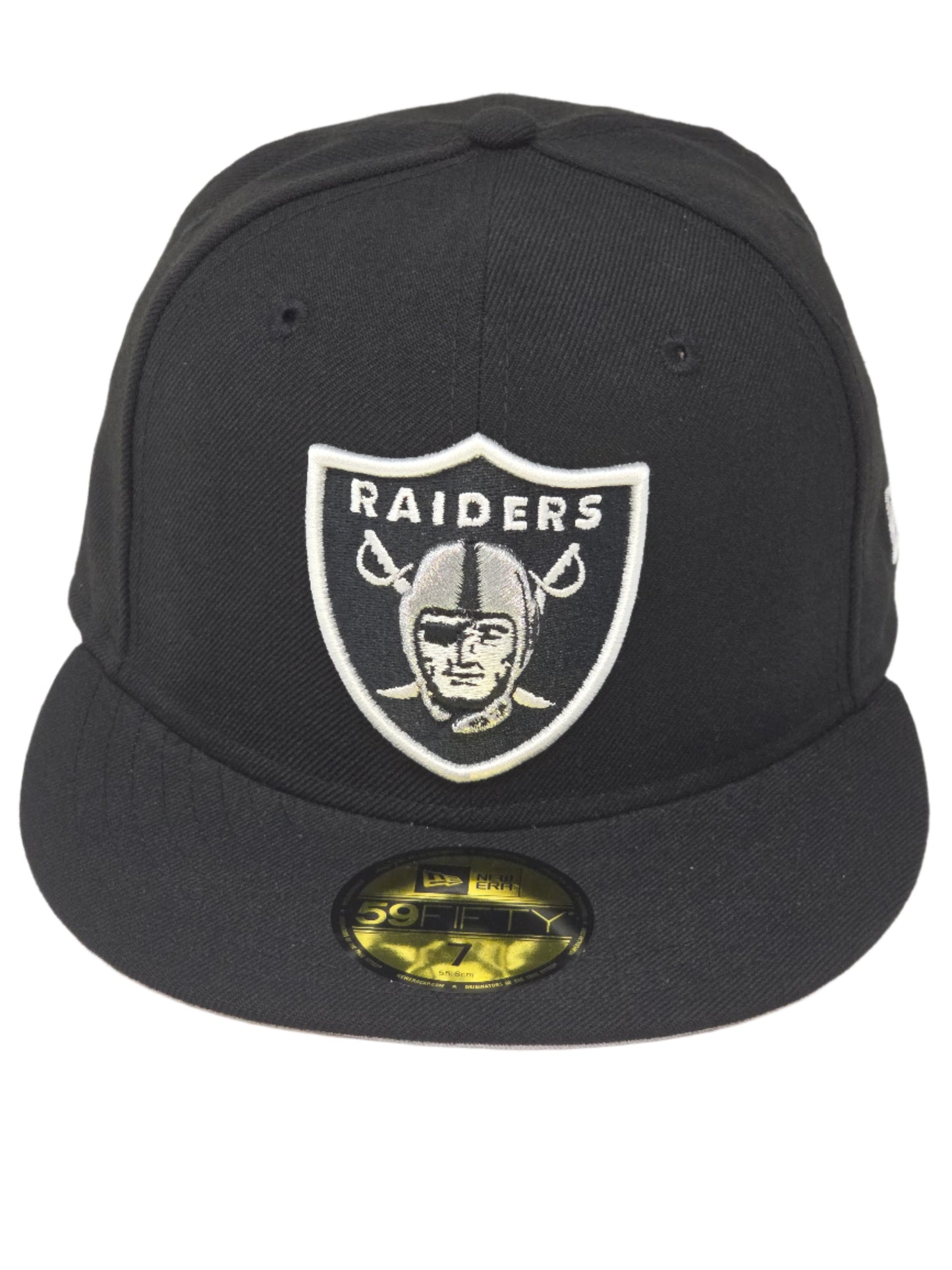 Las Vegas Raiders New Era 59FIFTY Black Fitted Hat Authentic Collection