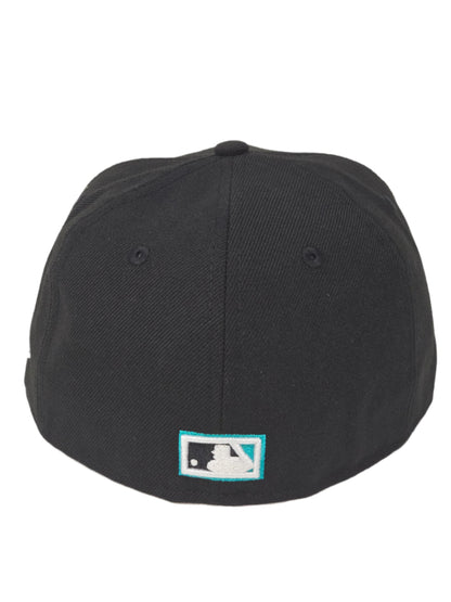 Florida Marlins New Era 59FIFTY Black Fitted Hat Authentic Collection