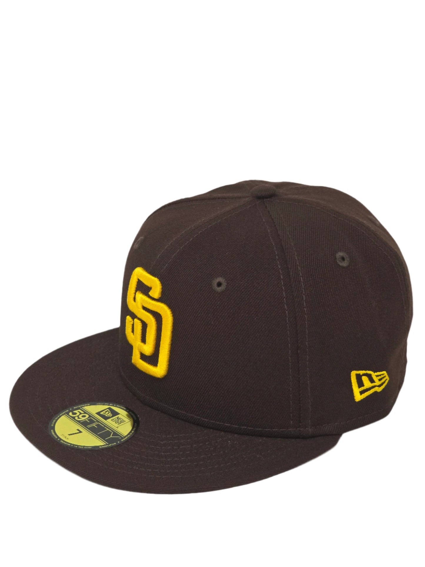 San Diego Padres New Era Fitted 59FIFTY Fitted Brown with Gold Logo Baseball Cap