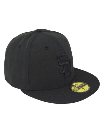 San Diego Padres New Era Fitted 59FIFTY Blackout Baseball Cap