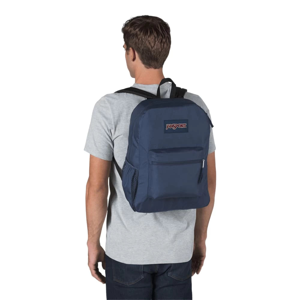 JanSport Cross Town Navy Blue School Backpack