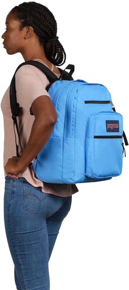 JanSport Backpack Big Student Blue Neon