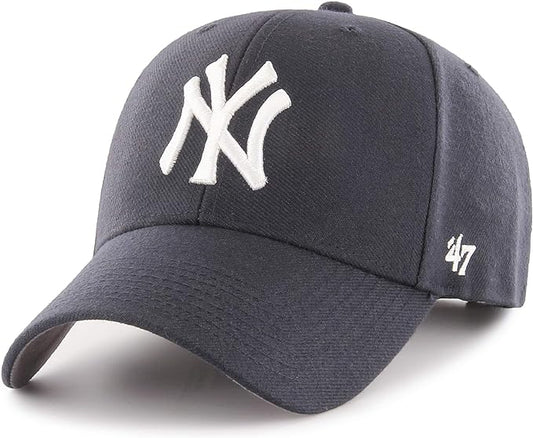 '47 MLB New York Yankees Brand Navy Basic Logo Clean Up Home Adjustable Hat