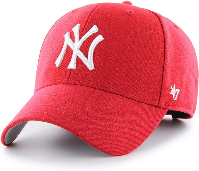 MLB New York Yankees Men's '47 Brand Bullpen MVP Cap, Red, One-Size