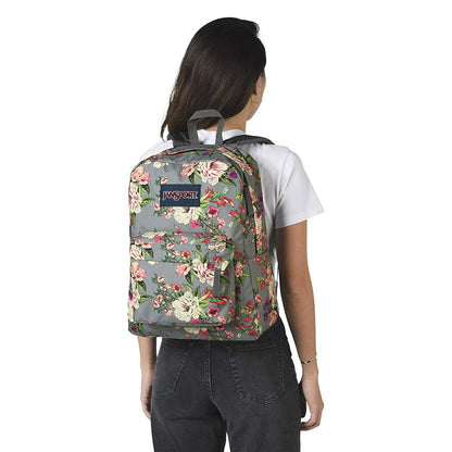 Jansport Superbreak Backpack Grey Bouquet