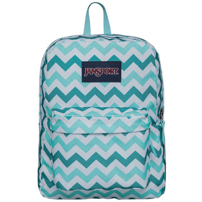 Jansport Superbreak Backpack Aqua Dash Zou Bisou