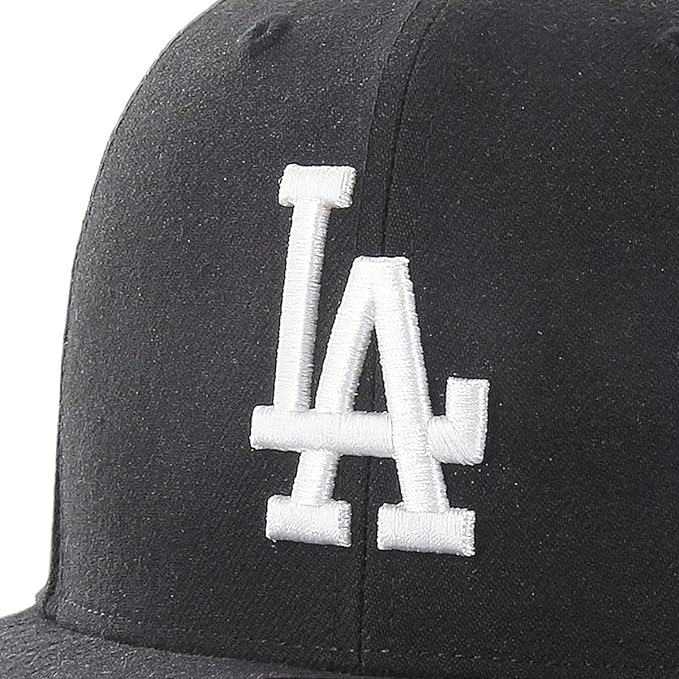 47 Los Angeles Dodgers Hat Mens Womens Adjustable Baseball Cap, Structured Fit, Black/White, One Size…