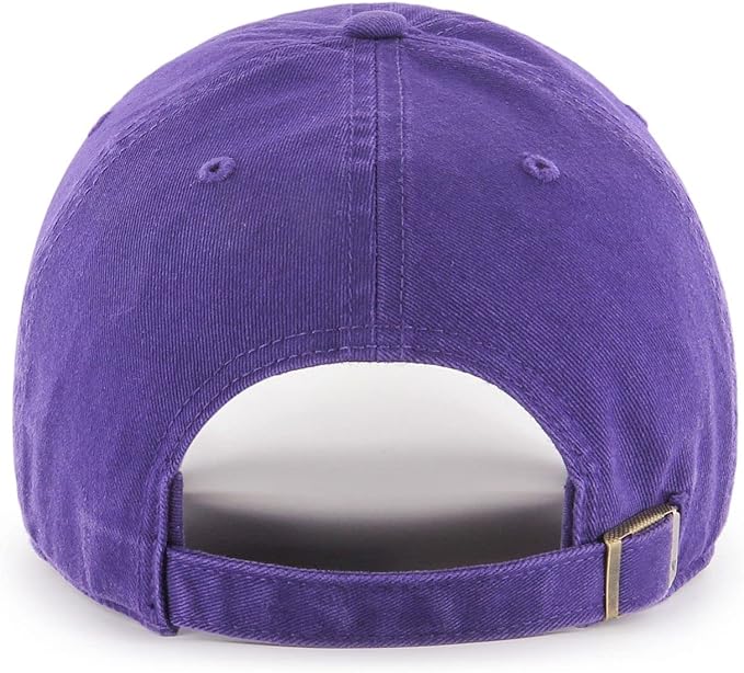 47 New York Yankees Mens Womens Clean Up Adjustable Strapback Purple Hat with White Logo…