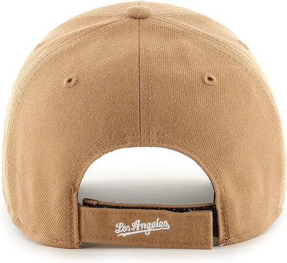 '47 MLB Los Angeles Dodgers MVP Unisex Baseball Cap, camel, One Size