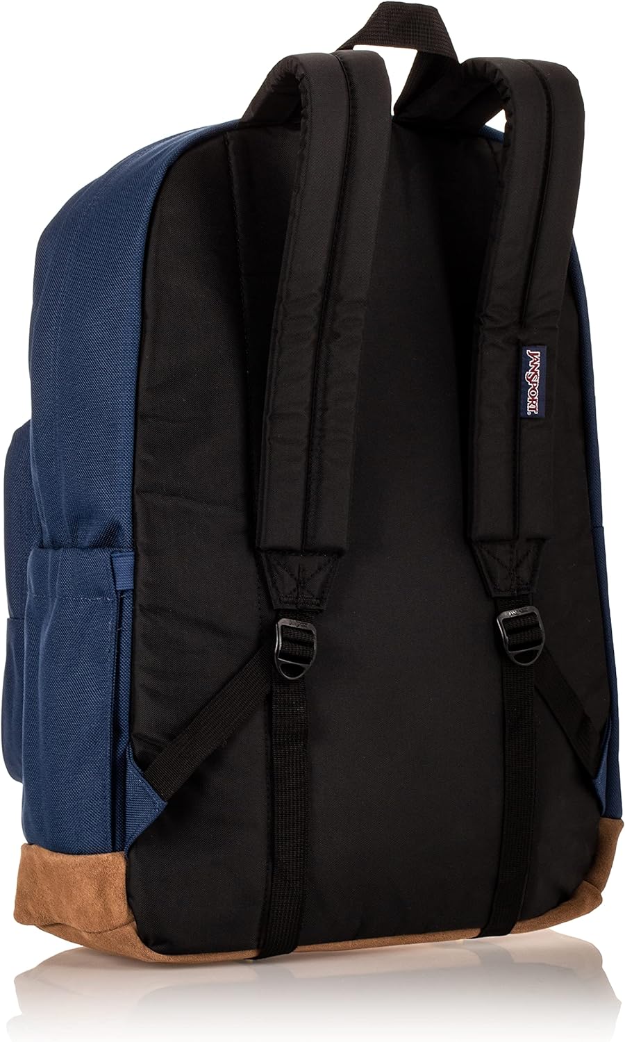 JanSport Right Pack Backpack - Travel, Work, or Laptop Bookbag with Leather Bottom, Navy