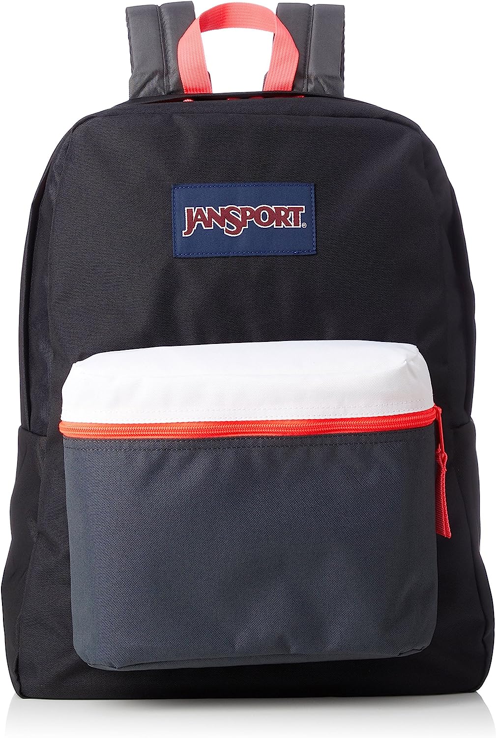 JanSport Backpack Superbreak Black/Fluorescent Red