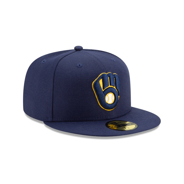 New Era 59FIFTY Fitted Hat Milwaukee Brewers Authentic Collection