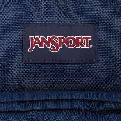 JanSport Right Pack Backpack - Travel, Work, or Laptop Bookbag with Leather Bottom, Navy