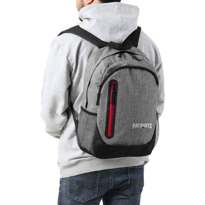 NFL New England Patriots Heather Grey Bold Color Backpack