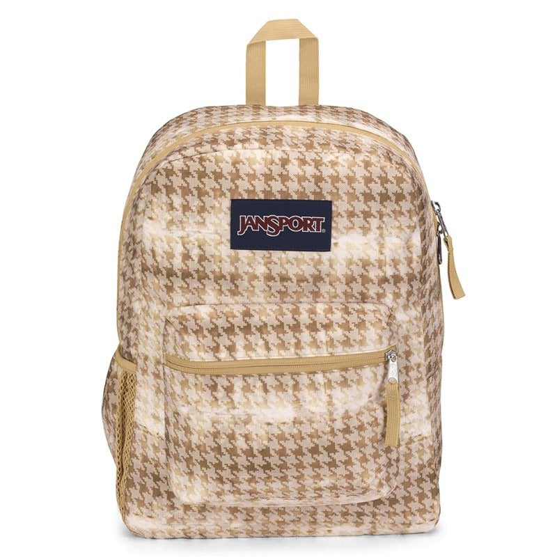 JanSport Backpack Cross Town Batik Houndstooth Gold