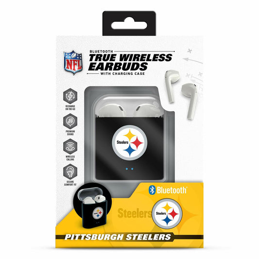 NFL Pittsburgh Steelers True Wireless Bluetooth Earbuds