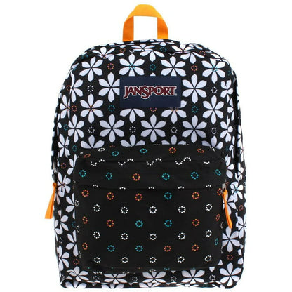 Jansport Superbreak Backpack Black Floral Geo