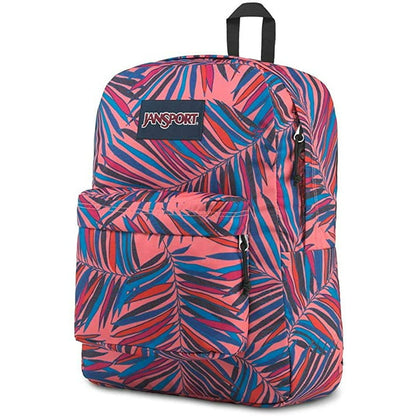 Jansport Superbreak Backpack Pink Dotted Palm