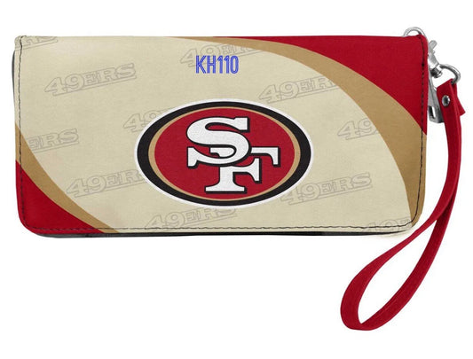 San Francisco 49ers NFL Curve Zip Organizer Ladies Wallet