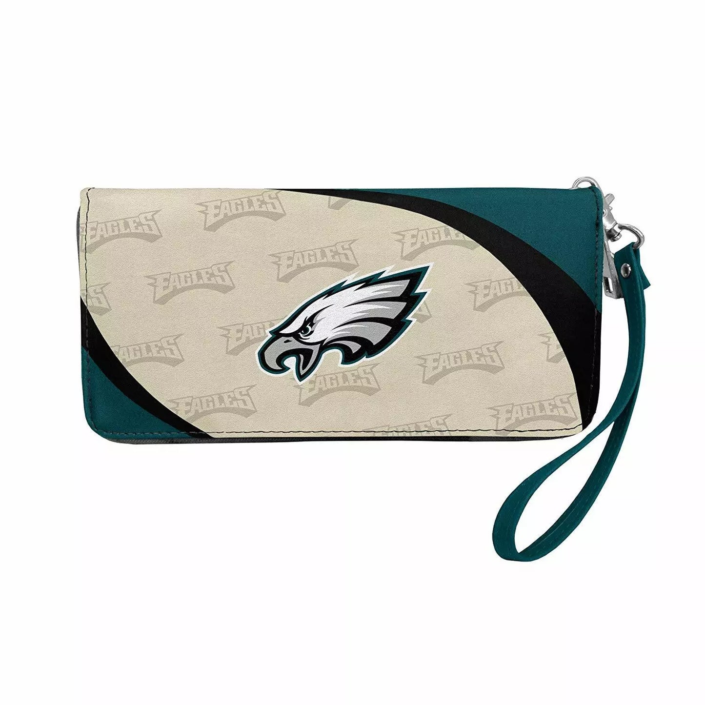 Philadelphia Eagles NFL Curve Zip Organize Ladies Wallet