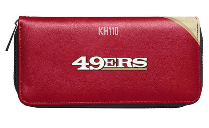 San Francisco 49ers NFL Curve Zip Organizer Ladies Wallet