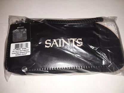 New Orleans Saints NFL Curve Zip Organizer Ladies Wallet