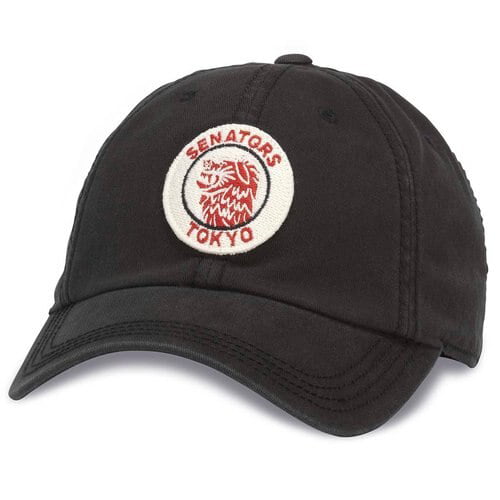 American Needle New Timer Japanese Baseball League Cap Tokyo Senators Black