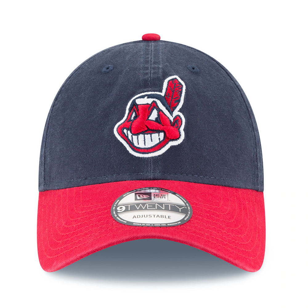 New Era MLB Cleveland Indians Core Classic 9TWENTY Adjustable Hat Navy and Red