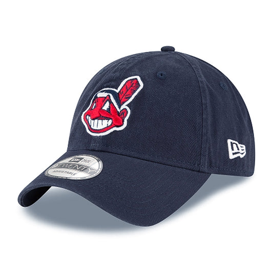 New Era MLB Cleveland Indians Core Classic 9TWENTY Adjustable Hat Navy