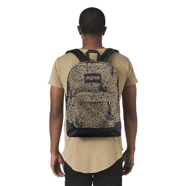 JanSport Superbreak Backpack Black Label Stony Camo Print