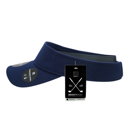 Standard Golf Sun Visors Pique Pattern Navy Blue