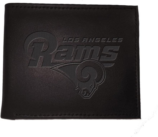 Black Leather Los Angeles Rams Bi-fold Wallet