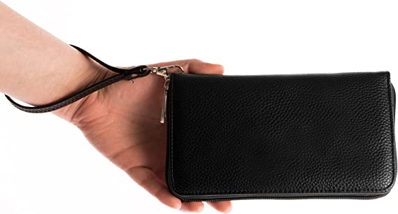 Vegas Golden Knights Zip Organizer Wallet Pebble Black
