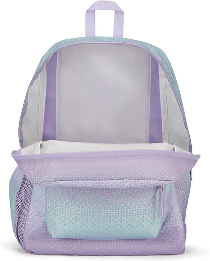 JanSport Cross Town 8 Bit Ombre Purple School Backpack JS0A47LW93K