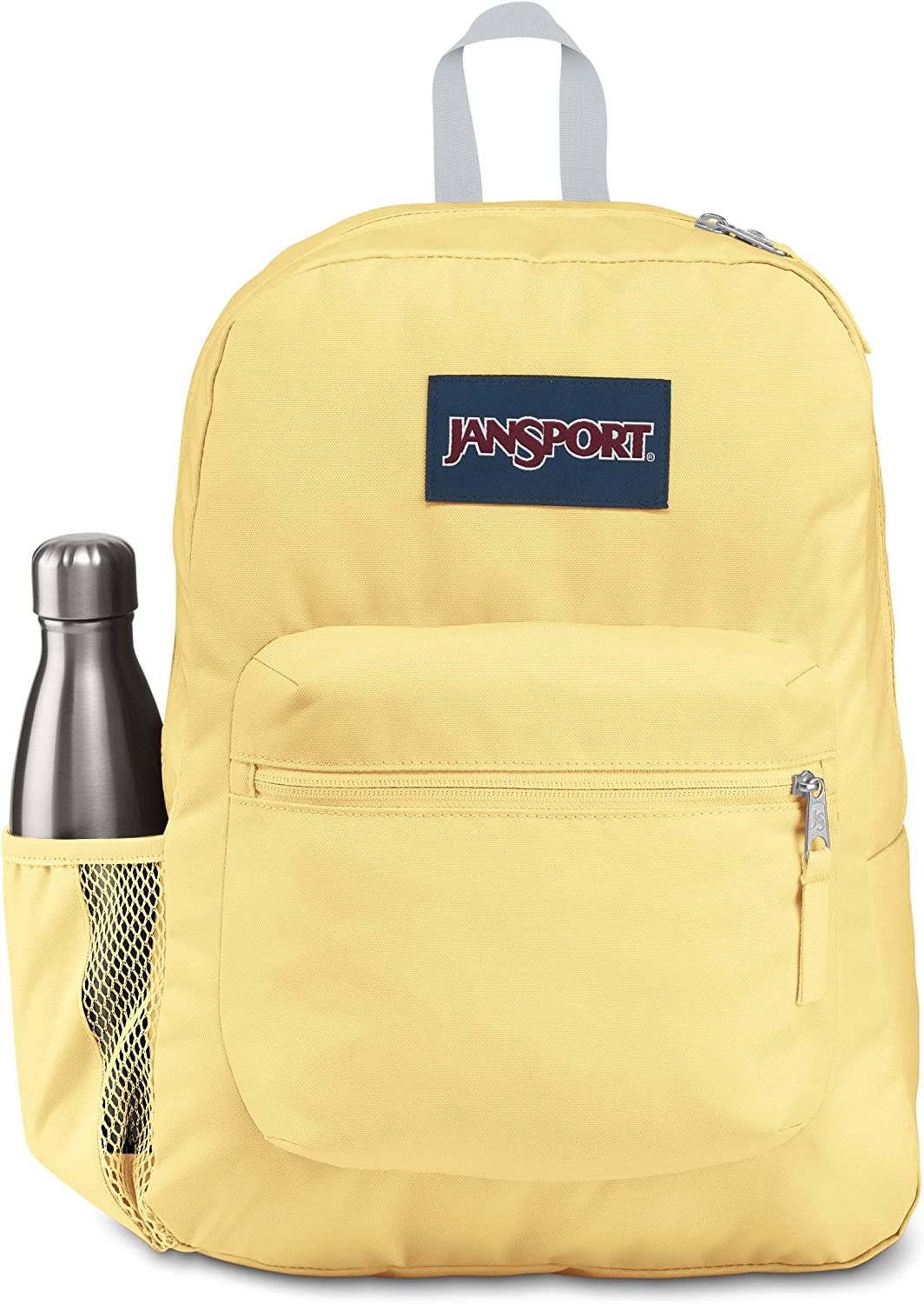 JanSport Cross Town Pale Banana School Backpack JS0A4QUE85X