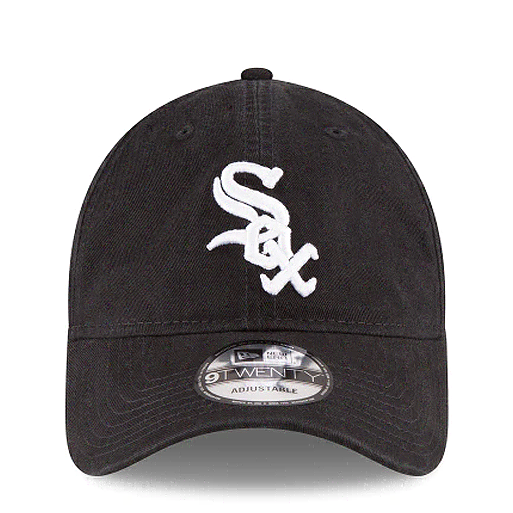 New Era MLB Chicago White Sox Black Core Classic Twill 9Twenty Adjustable Hat