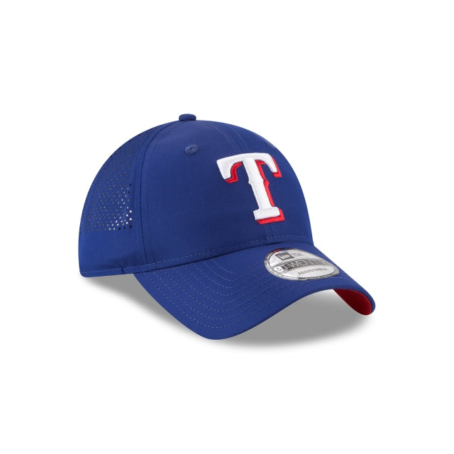 New Era Texas Rangers Perforated Pivot 9TWENTY Adjustable Hat - Royal Blue