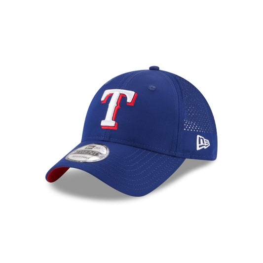 New Era Texas Rangers Perforated Pivot 9TWENTY Adjustable Hat - Royal Blue