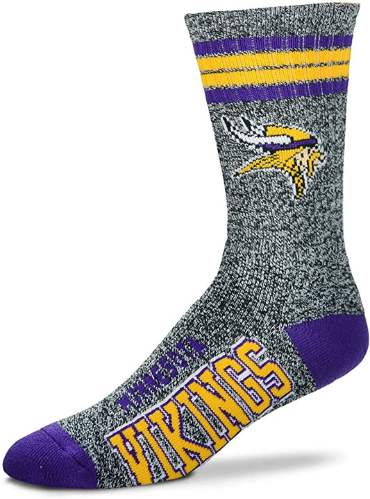 FBF Got Marbled Crew Socks Minnesota Vikings Large(10-13)