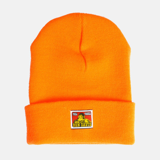 Ben Davis Acrylic Cuffed Beanie Skull Cap - Orange