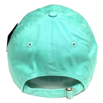 Vintage Washed Cotton Cap Plain Blank Hat Aqua Dash Adjustable Strap Dad Hat