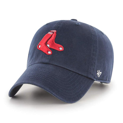 MLB Boston Red Sox Men's '47 Brand Alternate 1 Clean Up Cap, Navy, One-Size